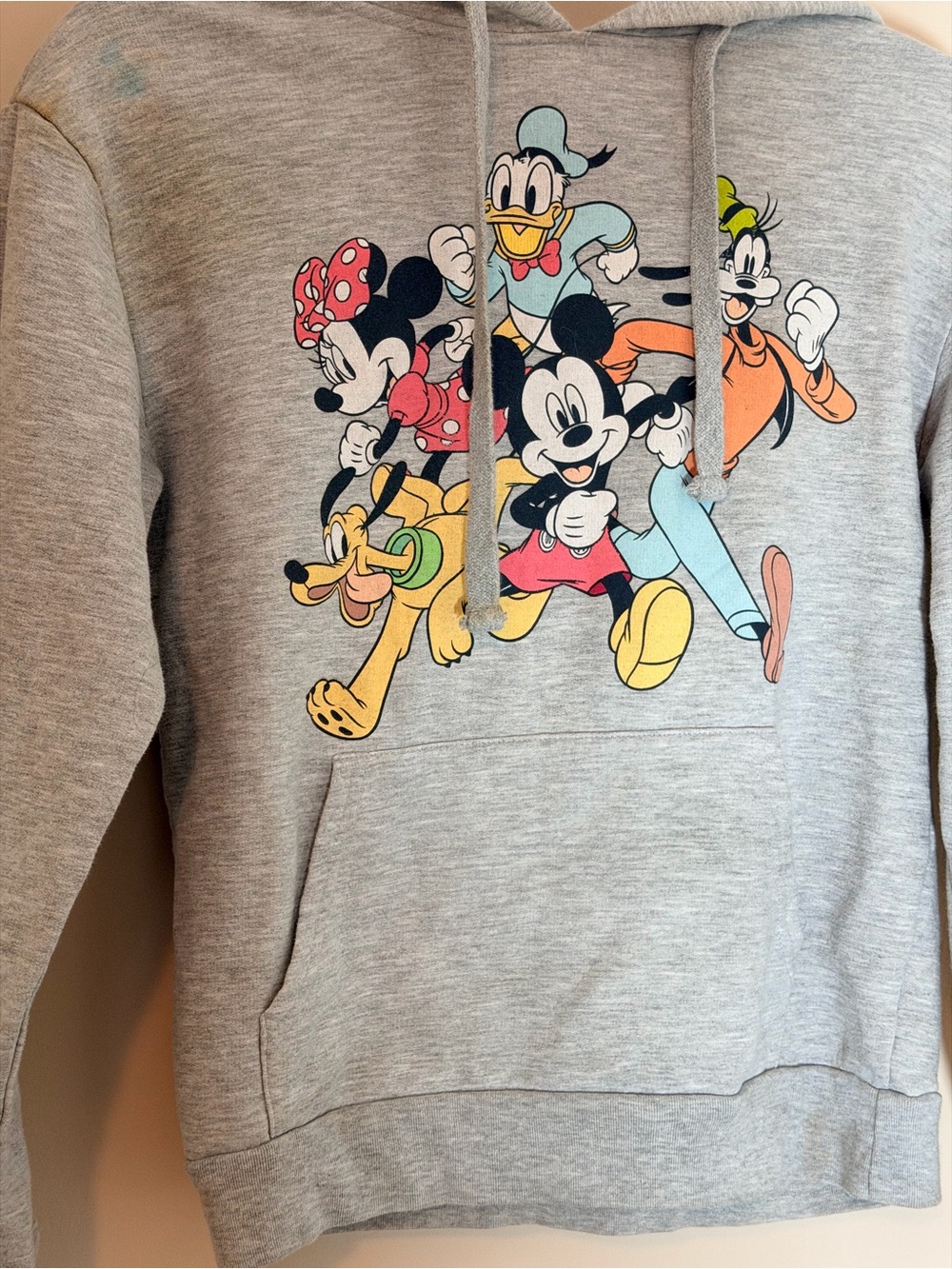AS IS - stains Gray Disney Character Pullover Hoodie for Women